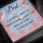CUSTOMIZABLE Necklace GIFT, Crafted For Your Father With LOVE And WISDOM.