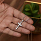 To My Future Wife - Stunning artisan-crafted Stainless Steel Cross Necklace