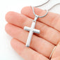 Everywhere i look i am reminded of your love stunning artisan-crafted Stainless Steel Cross Necklace.