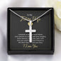 To My Future Wife - Stunning artisan-crafted Stainless Steel Cross Necklace