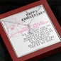 CUSTOMIZABLE Necklase GIFT for your LOVE ONE, crafted for Your Anniversary with LOVE .