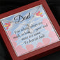 CUSTOMIZABLE Necklace GIFT, Crafted For Your Father With LOVE And WISDOM.
