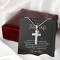 To My Future Wife - Stunning artisan-crafted Stainless Steel Cross Necklace
