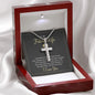 To My Future Wife - Stunning artisan-crafted Stainless Steel Cross Necklace